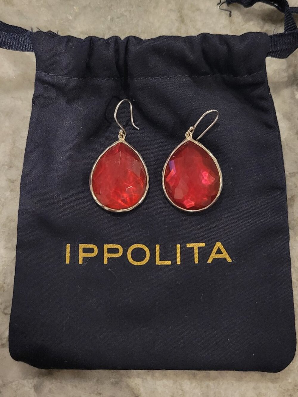 Ippolita Rock Crystal & Mother of Pearl Teardrop Earrings - Large